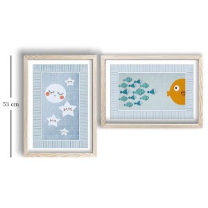 2 Parça Ahşap Çerçeveli Tablo - TepeHome (1)