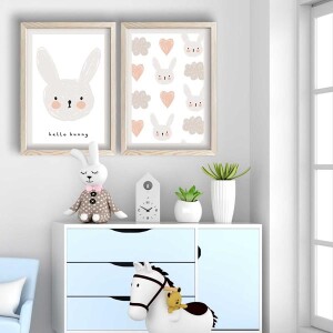 2 Parça Ahşap Çerçeveli Tablo - TepeHome