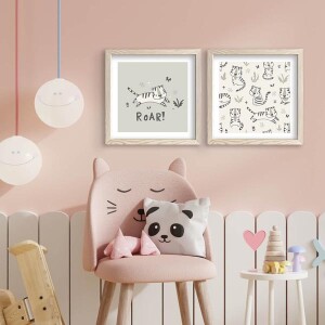 2 Parça Ahşap Çerçeveli Tablo - TepeHome