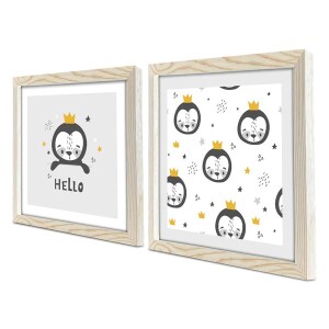 2 Parça Ahşap Çerçeveli Tablo - TepeHome (1)