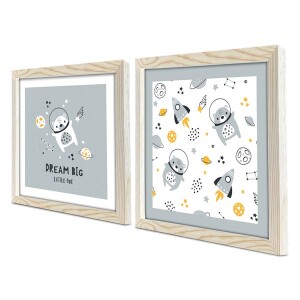 2 Parça Ahşap Çerçeveli Tablo - TepeHome (1)