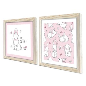 2 Parça Ahşap Çerçeveli Tablo - TepeHome (1)