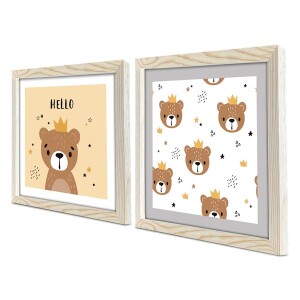 2 Parça Ahşap Çerçeveli Tablo - TepeHome (1)