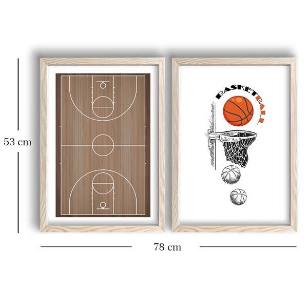 2 Parça Ahşap Çerçeveli Tablo - 3