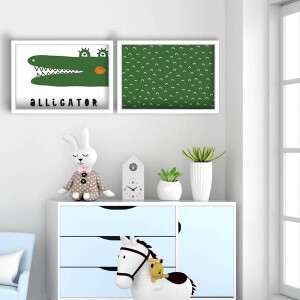 2 Parça Beyaz Çerçeveli Tablo - TepeHome
