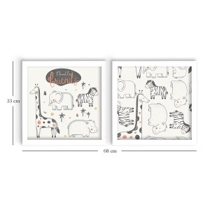 2 Parça Beyaz Çerçeveli Tablo - 3