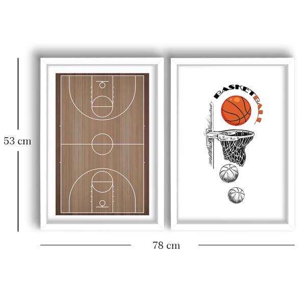 2 Parça Beyaz Çerçeveli Tablo - 3