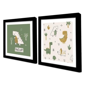 2 Parça Siyah Çerçeveli Tablo - TepeHome (1)