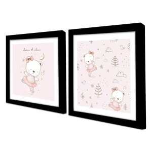 2 Parça Siyah Çerçeveli Tablo - TepeHome (1)