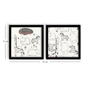 2 Parça Siyah Çerçeveli Tablo - 3