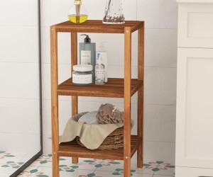 3 Katlı Banyo Rafı Acacia Gden Tek - TepeHome (1)