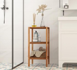 3 Katlı Banyo Rafı Acacia Gden Tek - 3
