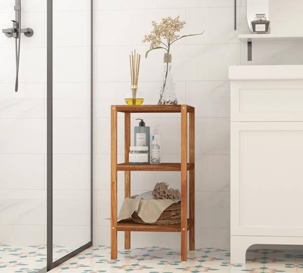 3 Katlı Banyo Rafı Acacia Gden Tek - 3