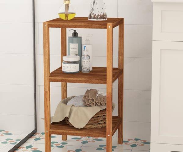 3 Katlı Banyo Rafı Acacia Gden Tek - 2