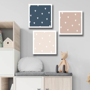 3 Parça 28X28 Canvas Tablo - TepeHome