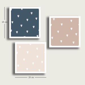 3 Parça 28X28 Canvas Tablo - TepeHome (1)