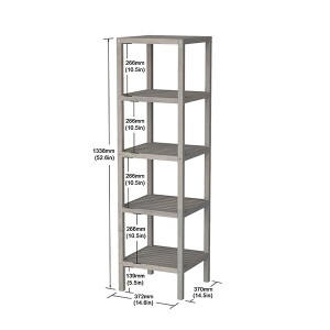 5 Katlı Banyo Rafı Aci Dk Gy - 5