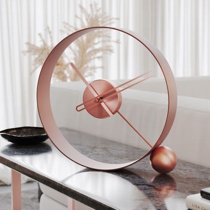 Endless Rose Gold Dekoratif Masa Saati 3