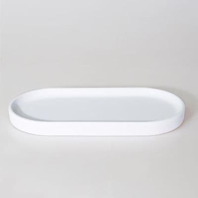 Victoria Oval Tepsi Küçük Beyaz 2