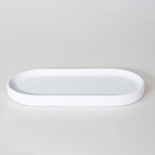 Victoria Oval Tepsi Küçük Beyaz 2