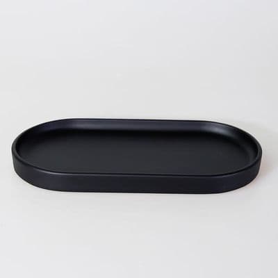 Victoria Oval Tepsi Küçük Siyah 2