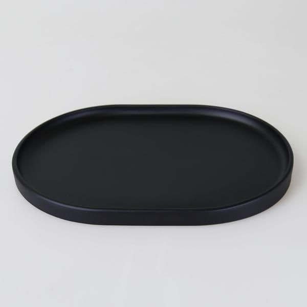 Victoria Oval Tepsi Büyük Siyah 3