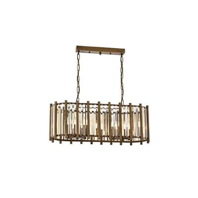 Kristal  Camlı Sarkıt  Eskitme Modern Avize 2