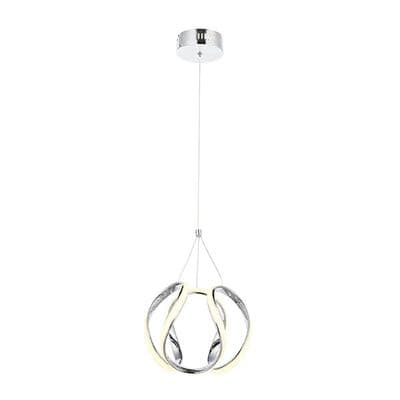 Led Halkalı Krom Sarkıt Modern Avize 2