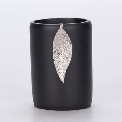 Leaf Diş Fırçalık Siyah Gümüş 2