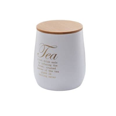 TH Galvaniz Metal Beyaz Tea Saklama Kutusu 2