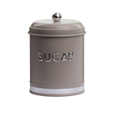 TH Galvaniz Metal Gri Sugar Saklama Kutusu 2