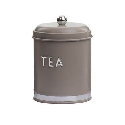 TH Galvaniz Metal Gri Tea Saklama Kutusu 2