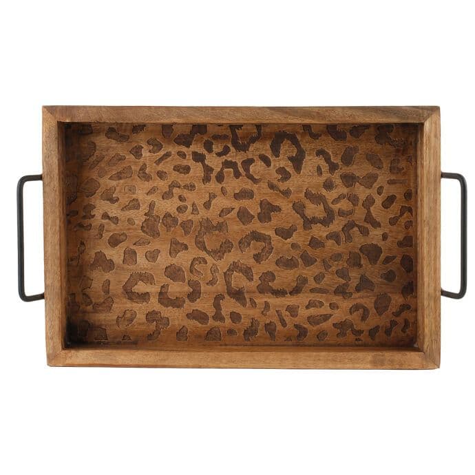 TH Natural Leopar Desenli Tepsi Küçük 2
