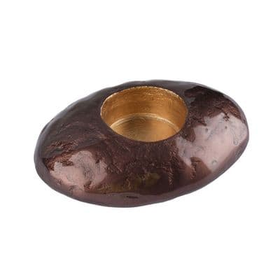 TH Tealight Çakıl Tutucu Koyu Kahverengi -M 2