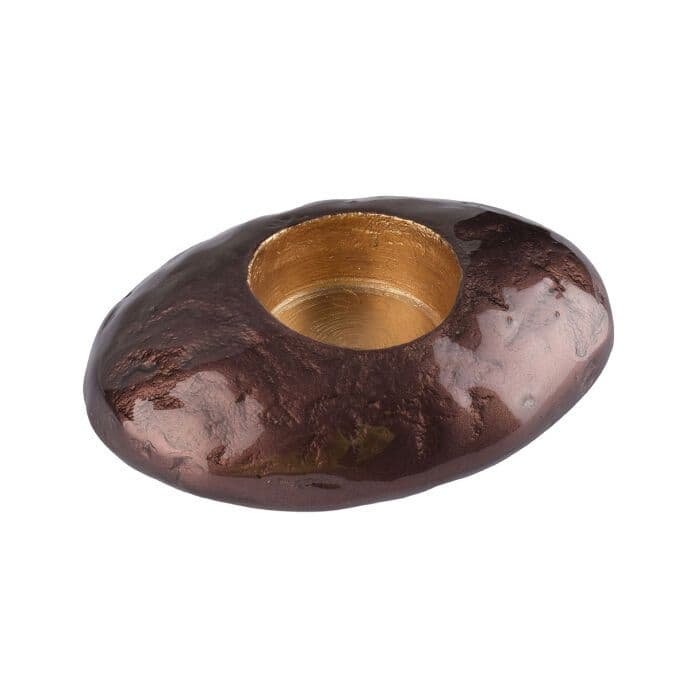 TH Tealight Çakıl Tutucu Koyu Kahverengi -M 2