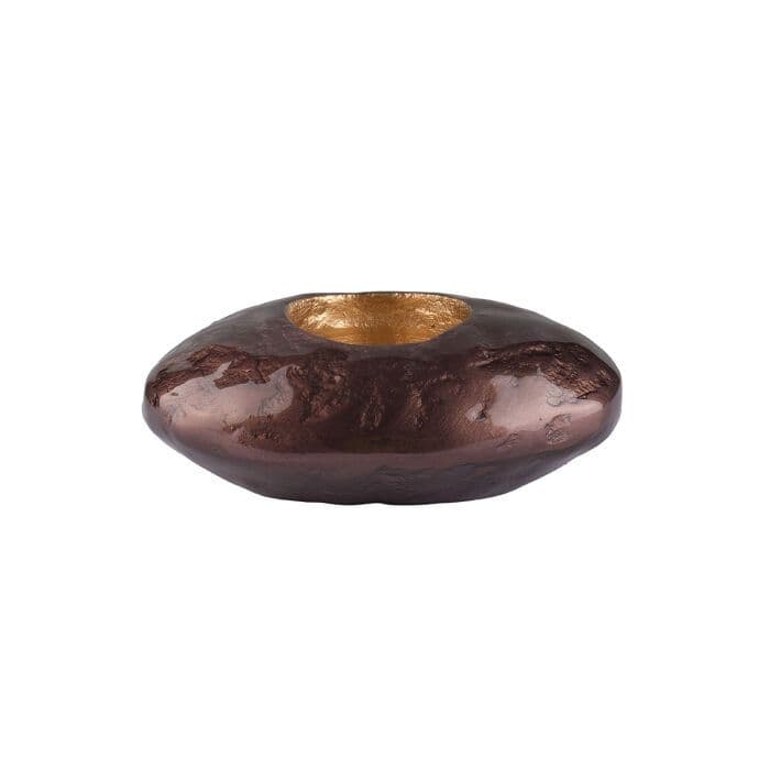 TH Tealight Çakıl Tutucu Koyu Kahverengi -M 3