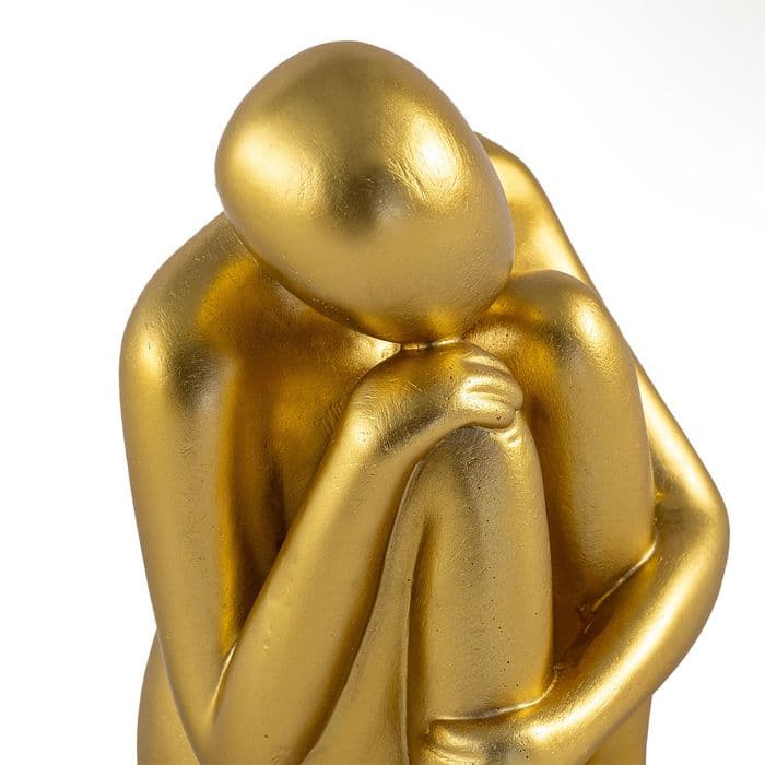 Oturan Adam Kitap Tutucu Gold 3