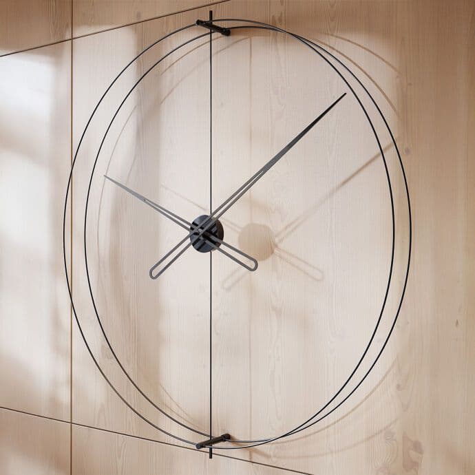 Timelesssimple110 Siyah Duvar Saati 2