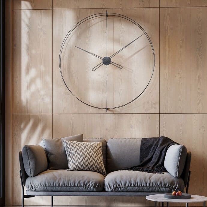 Timelesssimple110 Siyah Duvar Saati 3