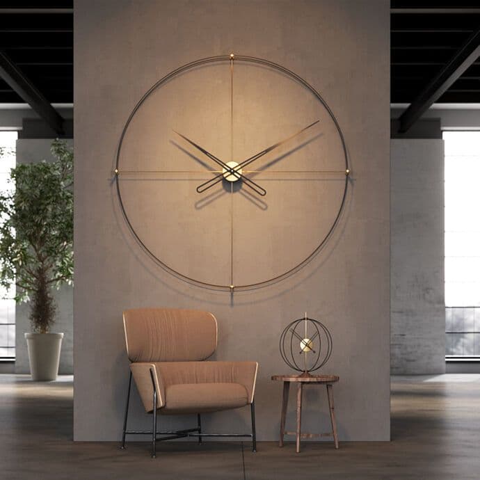 Timelesslarge200 Gold Duvar Saati 3