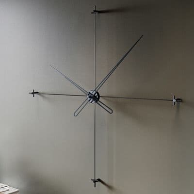 Compass90Siyah Dekoratif Duvar Saati 2