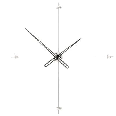 Compass90Silver Dekoratif Duvar Saati 2