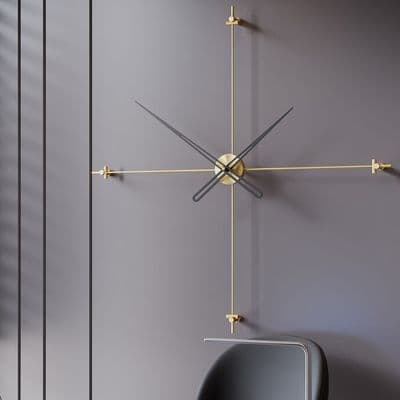 Compass90Gold Dekoratif Duvar Saati 2