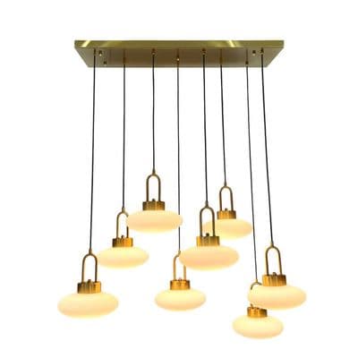Eskitme Gold 8'li Led Spot Avize 2