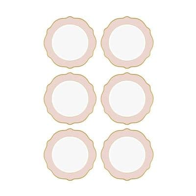 Jaswely Servis Tabağı 6 Prç Pembe 27 cm 2