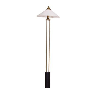 Beyaz Konik Başlıklı Metal Lambader 2