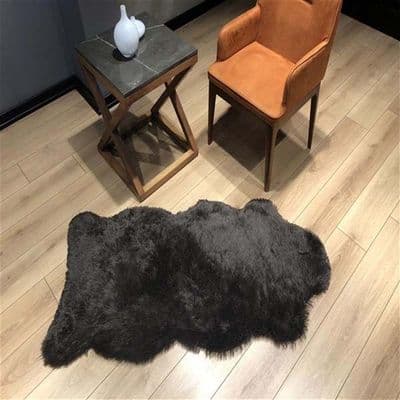 Tüy Dökmez Tavşan Tüyü Halı Siyah 14 2