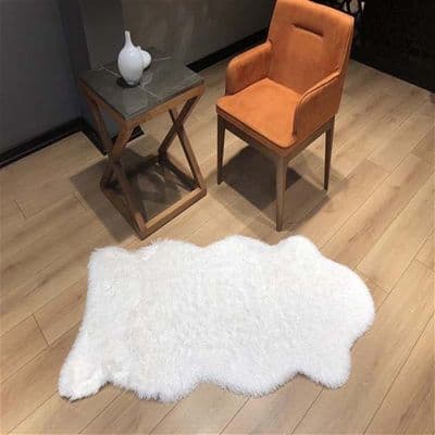 Tüy Dökmez Tavşan Tüyü Halı Beyaz 14 2