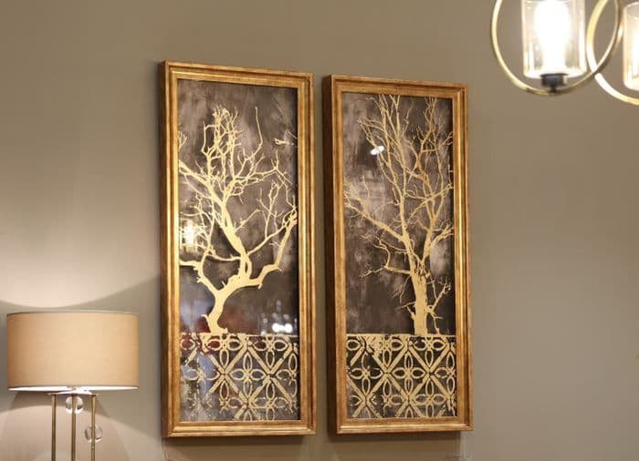 Tablo Gold Ağaç 50x110 Cm 3