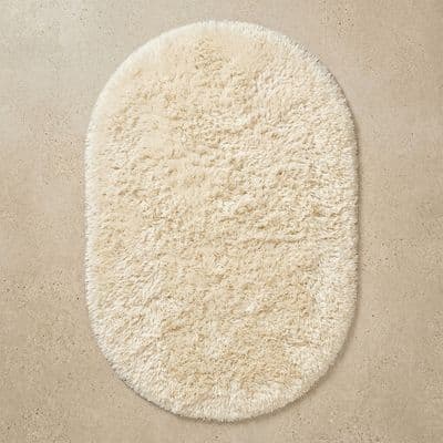 Tüy Dökmez Tavşan Tüyü Post Halı Krem 14 2